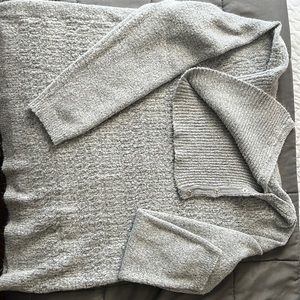 Incredibly soft grey sweater with cowl neck or turtle neck